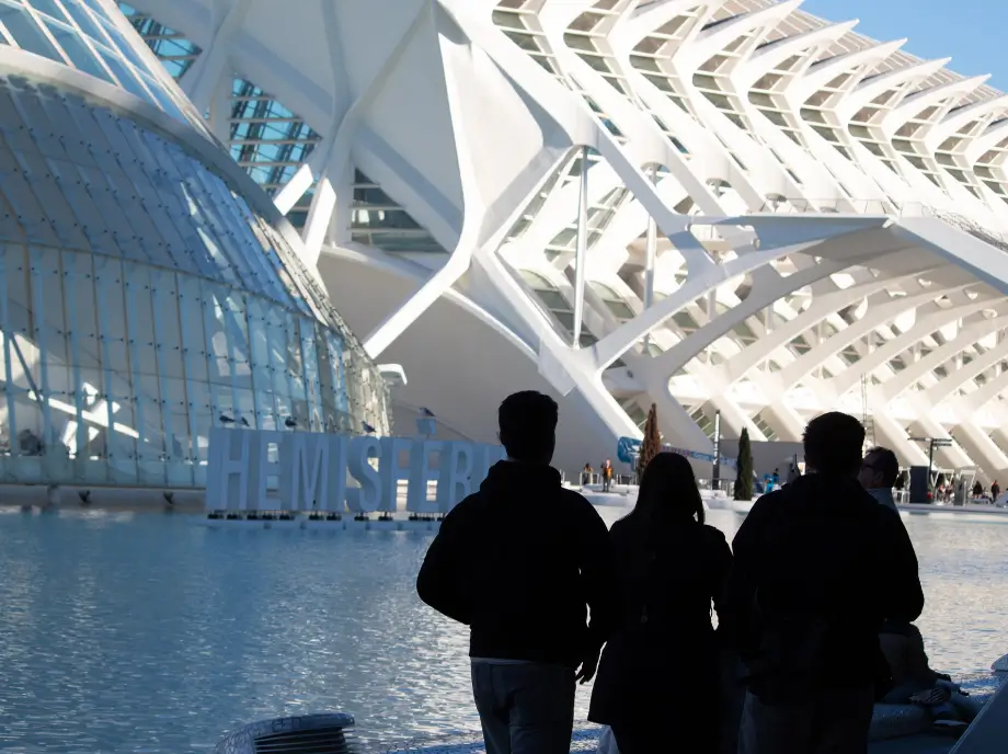 Different angle of the City of Arts and Sciences