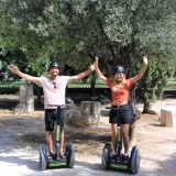 Participants in the Segway tour